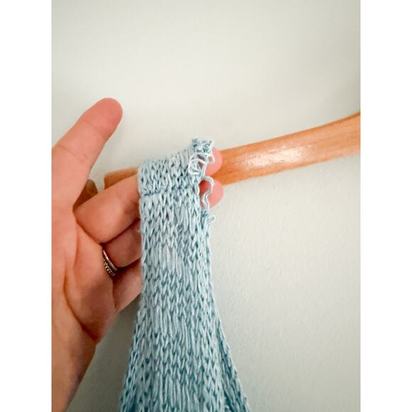 Madewell | Linen Sweater Tank in Dusty Aqua Blue | Sz XL - Picture 7 of 8